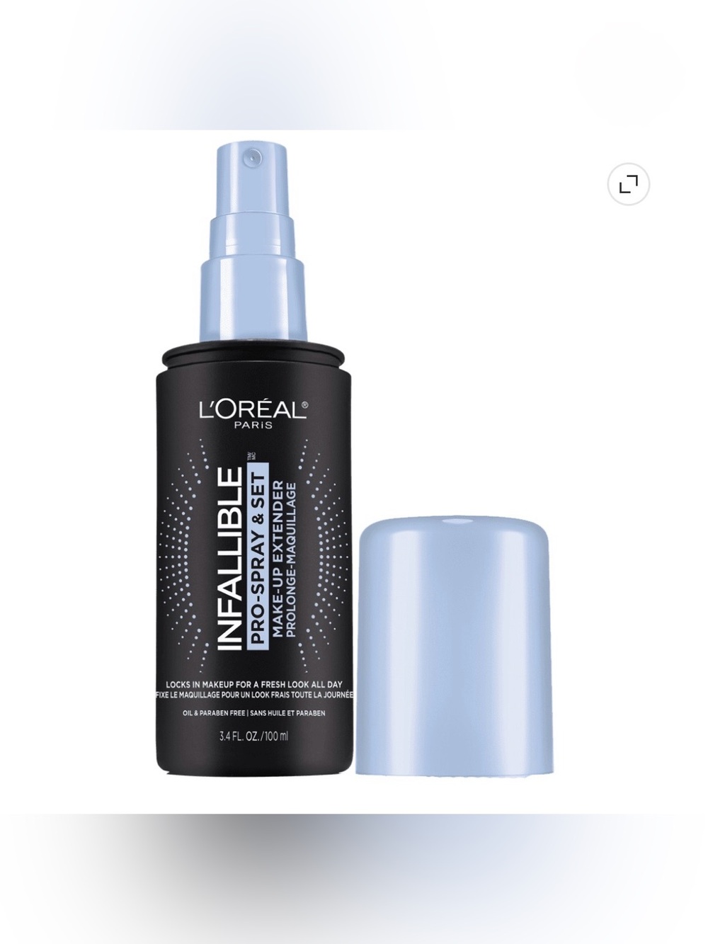 L’Oréal New Infallible Pro-Spray & Set Makeup Setting Spray - Light Blue